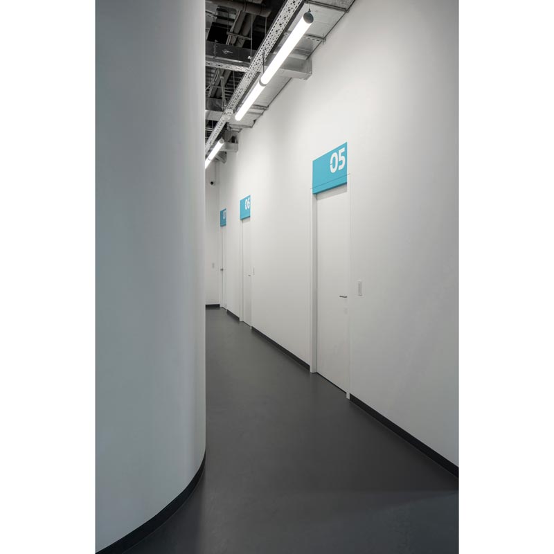Hostel corridor on the new floor